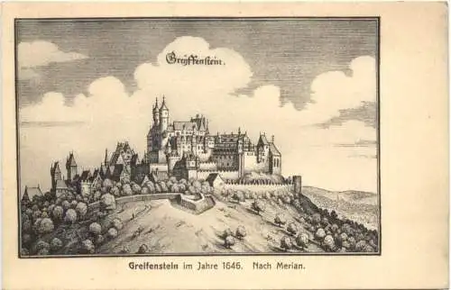 Greifenstein im Jahre 1646 Nach Merian -751440