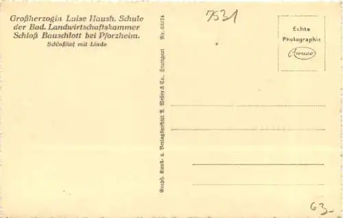 Bauschlott - Neulingen - Großherzogin Luise Haush. Shcule -751640