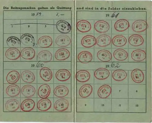 Karlsruhe - Mitgliedskarte Turnverein 1846 -751682