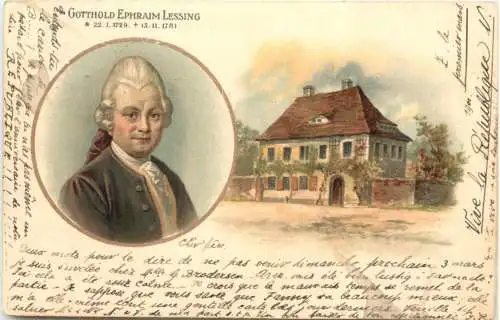 Kamenz - Lessing - Litho -751814