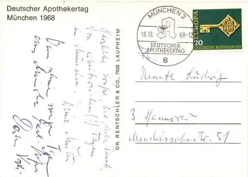 München - Deutscher Apothekertag 1968 -751838