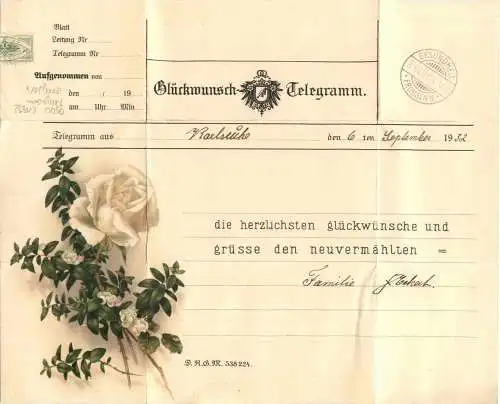 Glückwunsch Telegramm -751680