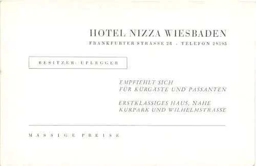 Wiesbaden - Hotel Nizza -752028
