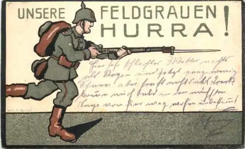 1. Weltkrieg - Unsere Feldgrauen Hurra - Feldpost -751900