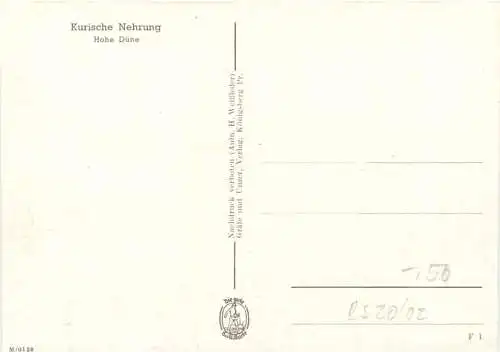 Kurische Nehrung - Ostpreussen -752234