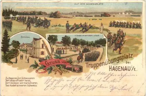 Truppenübungsplatz Hagenau - Litho -752360