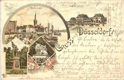 Gruss aus Düsseldorf - Litho -752450