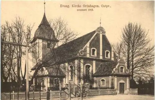 Grünhagen - Ostpreussen - Evang. Kirche -752534