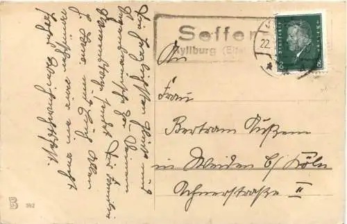 Namenstag - Landpoststempel Seffern -752938