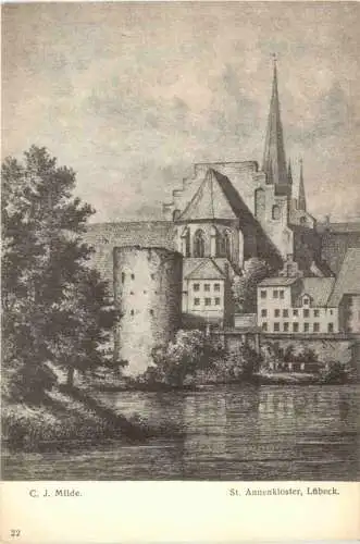 Lübeck - Künstler Ak C. J. Milde -753458