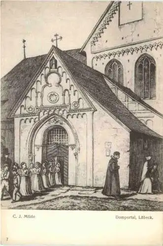 Lübeck - Künstler Ak C. J. Milde -753462