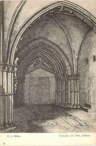 Lübeck - Künstler Ak C. J. Milde -753452