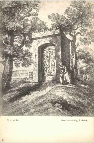 Lübeck - Künstler Ak C. J. Milde -753456