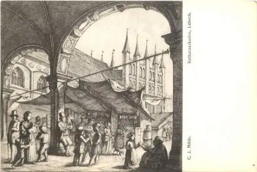 Lübeck - Künstler Ak C. J. Milde -753466