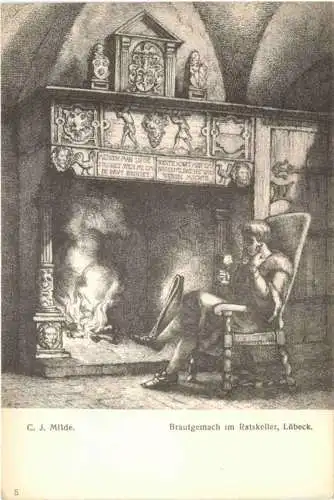 Lübeck - Künstler Ak C. J. Milde -753460