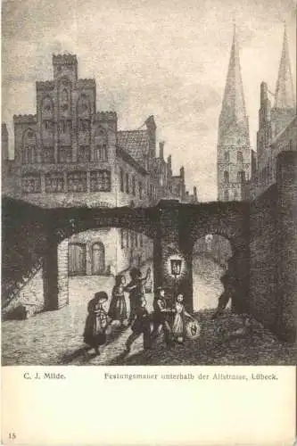 Lübeck - Künstler Ak C. J. Milde -753464