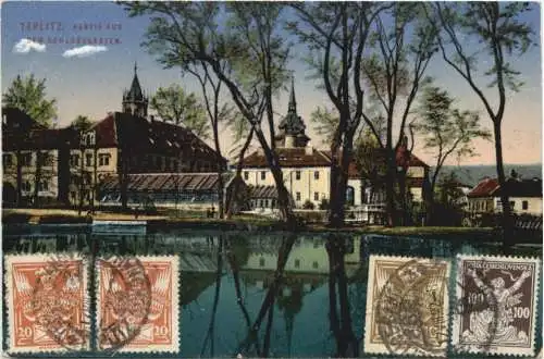 Teplitz - Partie aus dem Schlossgarten -753680