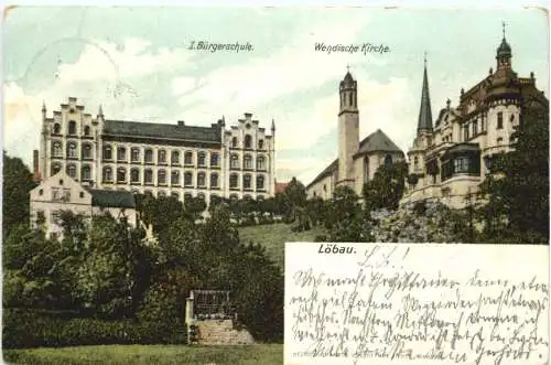 Löbau in Sachsen - Bürgerschule -753822