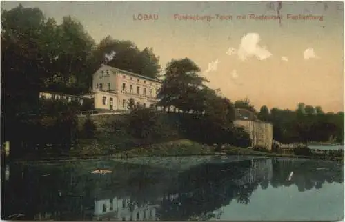 Löbau in Sachsen - Funkenburg Teich -753876