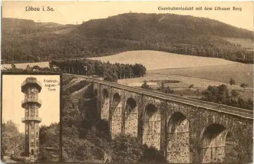 Löbau in Sachsen - Eisenbahnviadukt -753886