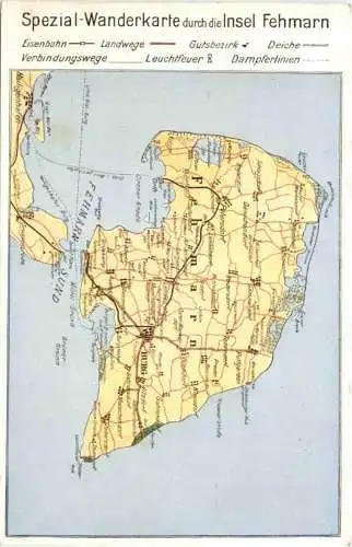 Insel Fehmarn - Landkarte -754028