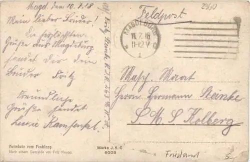 Künstler Ak Fritz Raupp - Heimkehr vom Fischfang -754362