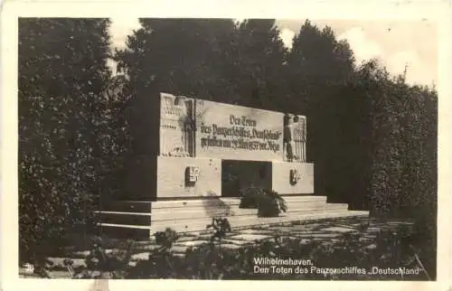 Wilhelmshaven - Den Toten des Panzerschiffes Deutschland -754332