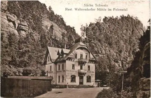Waltersdorfer Mühle im Polenztal -754576