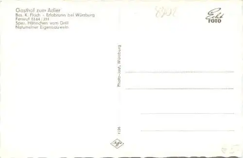 Erlabrunn bei Würzburg - Gasthof zum Adler -754770