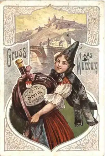 Gruss aus Würzburg - Wein -754748