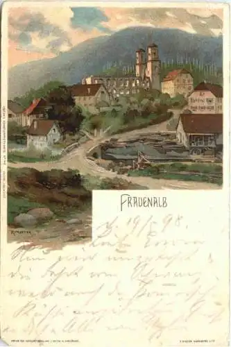 Frauenalb - Schwarzwald - Litho -754854