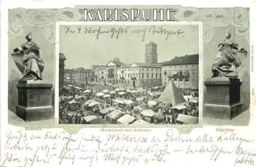 Karlsruhe - Marktplatz -755242