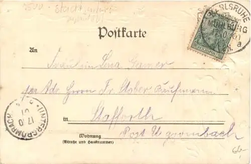 Gruss aus Karlsruhe - Litho -755236