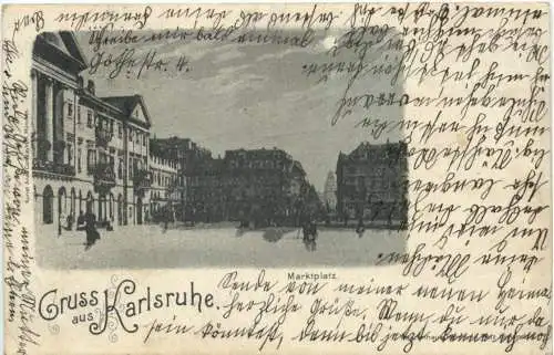 Gruss aus Karlsruhe - Markt -755190