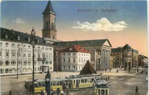 Karlsruhe - Marktplatz -755288