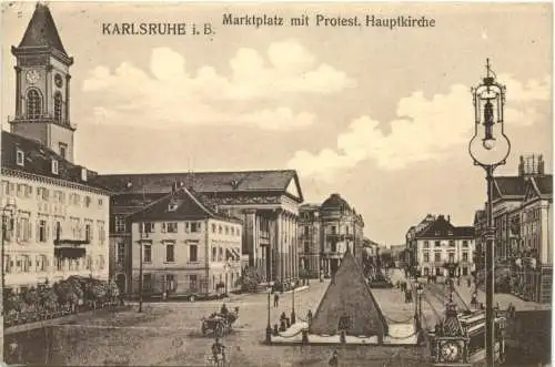 Karlsruhe - Marktplatz -755270