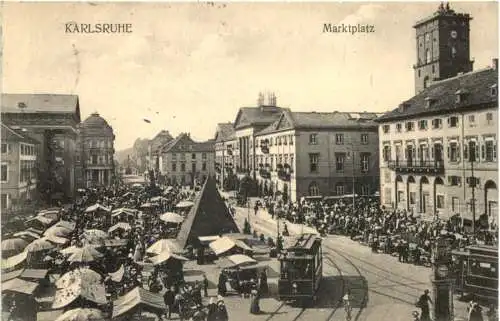 Karlsruhe - Marktplatz -755290