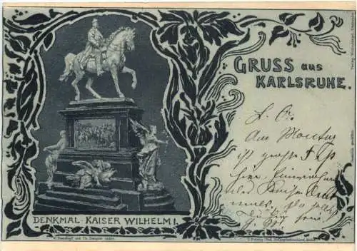 Karlsruhe -Denkmal Kaiser Wilhelm -755370