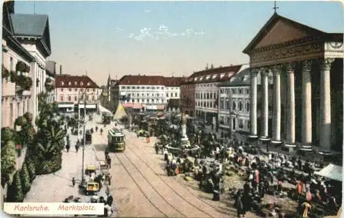 Karlsruhe - Marktplatz -755258