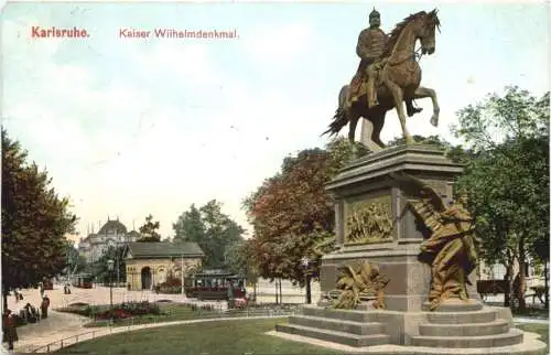 Karlsruhe - Kaiser Wilhelm Denkmal -755338