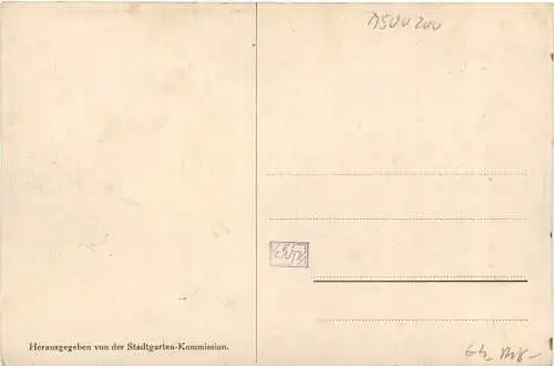 Karlsruhe - Künstler Ak H. Göhler - Stadtgarten -755462