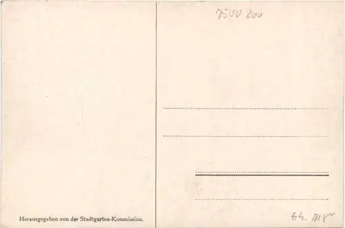 Karlsruhe - Künstler Ak H. Göhler - Stadtgarten -755466