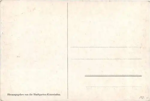 Karlsruhe - Künstler Ak H. Göhler - Stadtgarten -755460