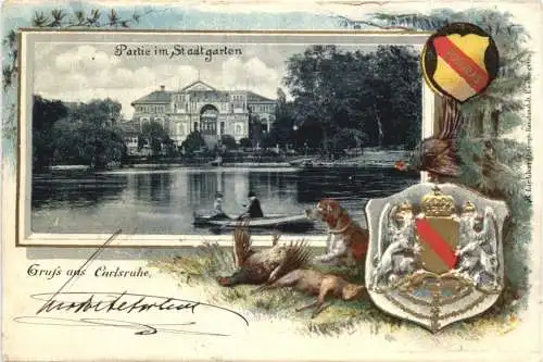 Gruss aus Karlsruhe - Litho -755504