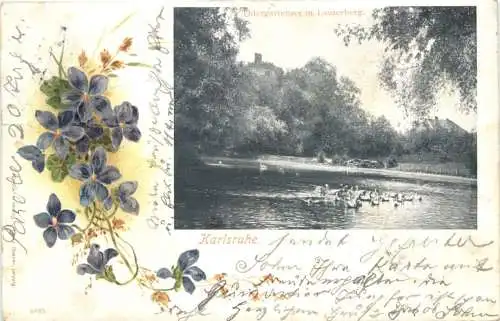 Karlsruhe - Thiergartensee - Litho -755514