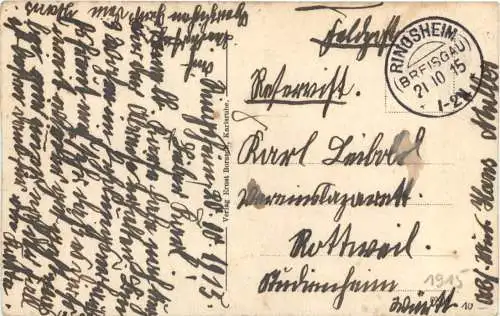 Karlsruhe - Zeppelin Luftschiff über Schloß -755686