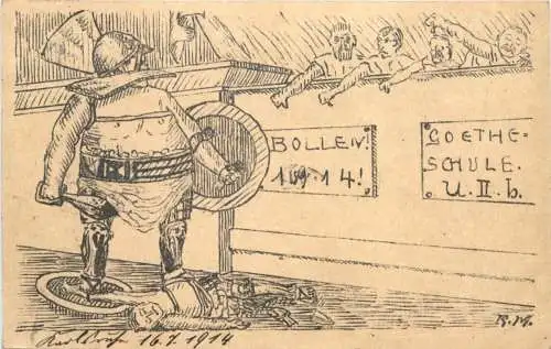 Karlsruhe - Goetheschule 1914 -755648