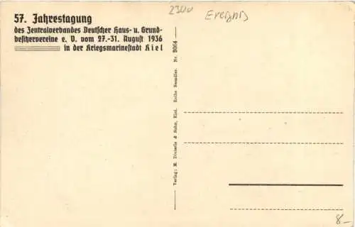 Kiel - 57. Jahrestagung 1936 -755710