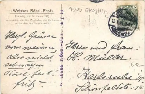 Karlsruhe - Weisses Rössl Fest 1911 -755684