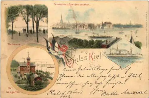 Gruss aus Kiel - Litho -755714